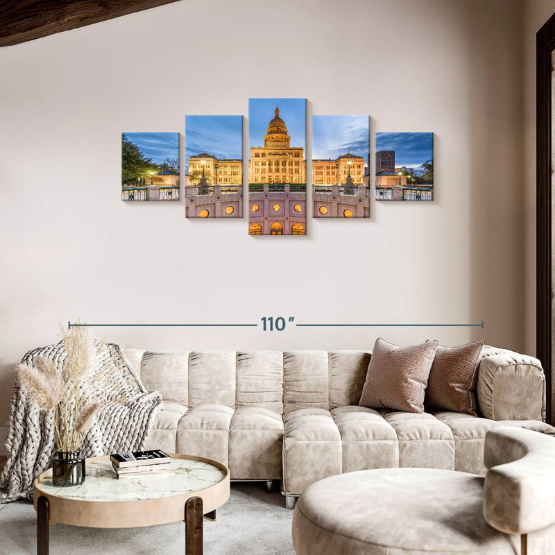 Austin, Texas, H 36 po x l 80 po