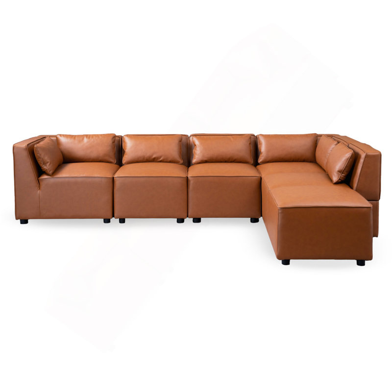 Canapé modulaire en cuir Wexford