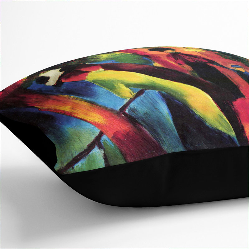 Square Throw Cushion, 40cm H x 40cm W x 15cm D, Black