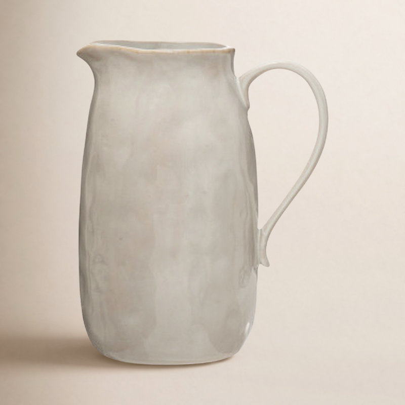 Pichet en grès réactif Nathania, H 8,25 po x l 4,25 po x L 6 po
