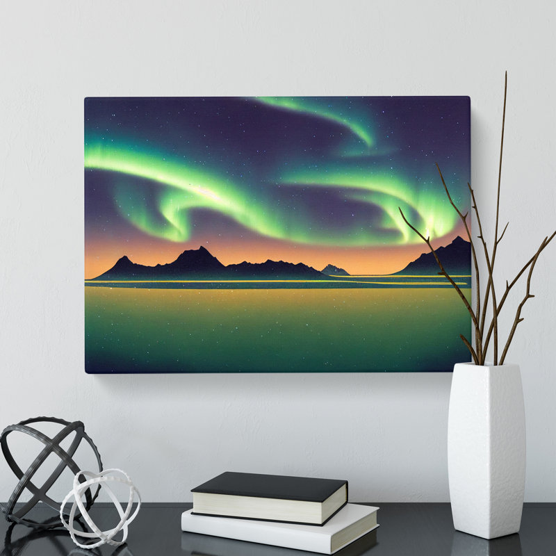 Terrific Northern Lights - Wrapped Canvas, 35cm H x 50cm W x 3cm D