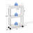 3 Tier Slim Rolling Utility Cart, Mobile Shelving Unit Trolley Cart Organizer With Wheels For Kitchen Bathroom-117793543