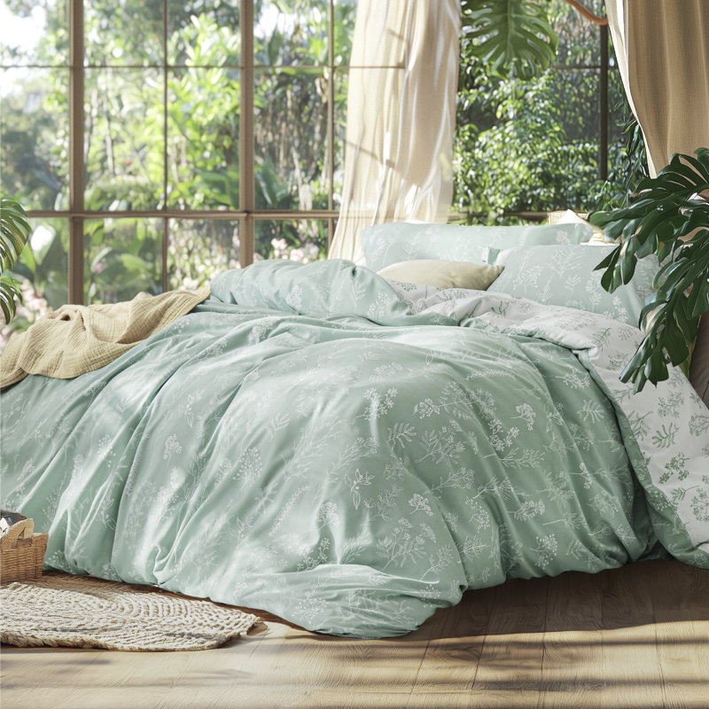 Bedsure Duvet Cover Full Size - Reversible Duvet Cover Set with Zipper Closure, 3 Pieces Floral Patterned Bedding Set