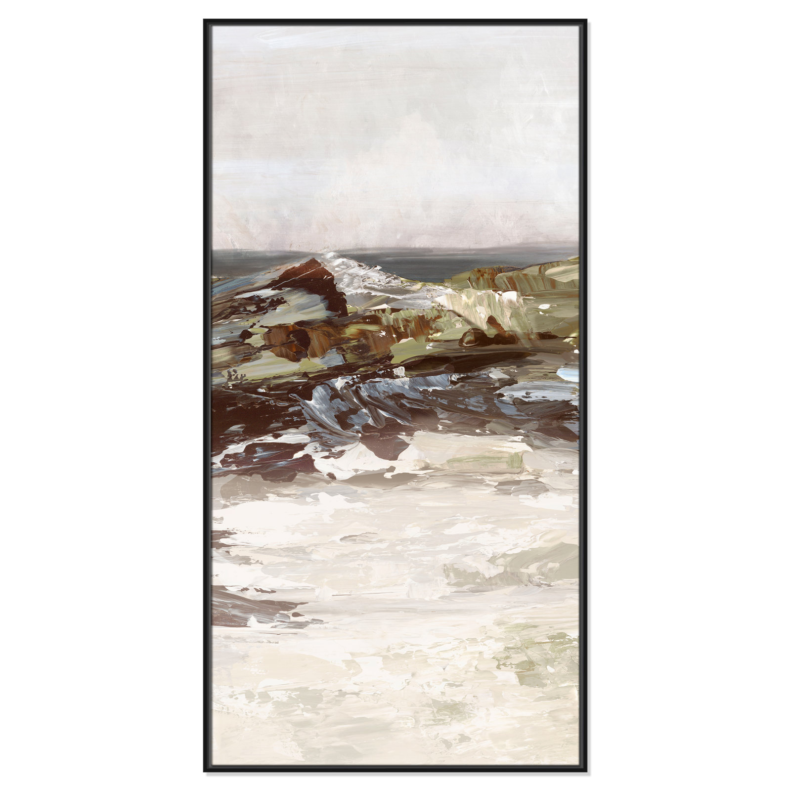 Stoney Peak Print by , 61.5" H x 31.5" W, Black