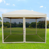 Zermeno 10' x 10' Pop Up Canopy Tent with Netting, Instant Screen House, Tents for Parties