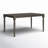 Alcibades Solid Wood Base Dining Table