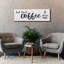  «But Firstc Coffee» par Susie Boyer, art mural sur toile, 60 po x 20 po