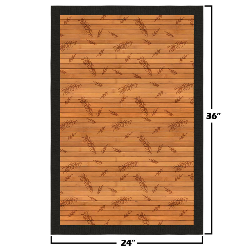 Tapis en bambou Hickey, Rectangle 2 pi x 3 pi