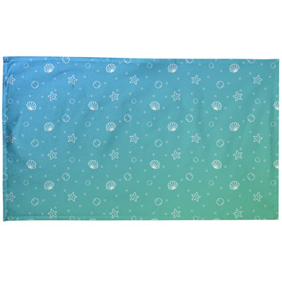 Serviette à thé à motif coquillage