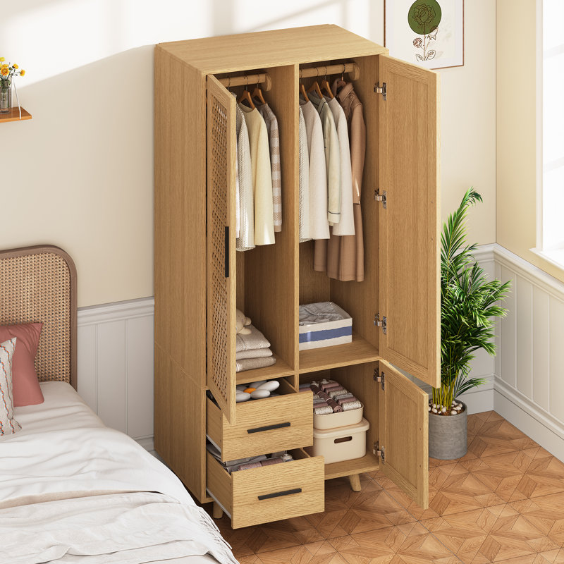 3 Door Manufactured Wood Wardrobe