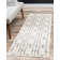 Glam Geometric White Silver Area Rug