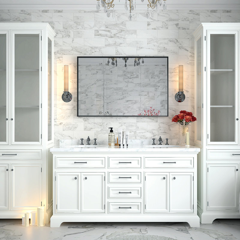 Miroir de salle de bain 36x24inch, 24,58 po x 36,49 po