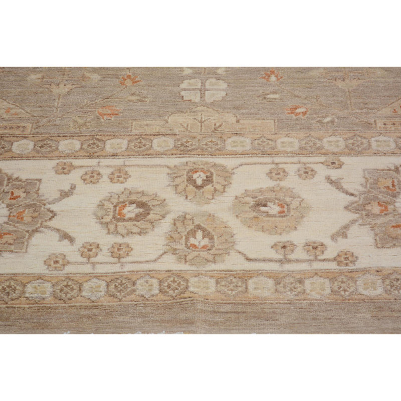 Tapis unique en laine noué à la main de style années 1990 de 8 pi 10 po x 12 pi 2 po Kellyanna 1990S