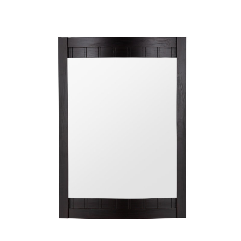Malibu 100 Bathroom Vanity Mirror, 24", Dark Mahogany
