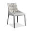 Chaise d'appoint à dossier beige uni (ensemble de 2)-1472518441