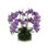 Faux Orchid Arrangement in Glass Vase with Moss