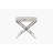 Safari Cowhide & Stainless Steel Stool