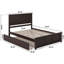 Lit plateforme en bois massif Amison avec pied de lit et gigogne assortis-1566486106