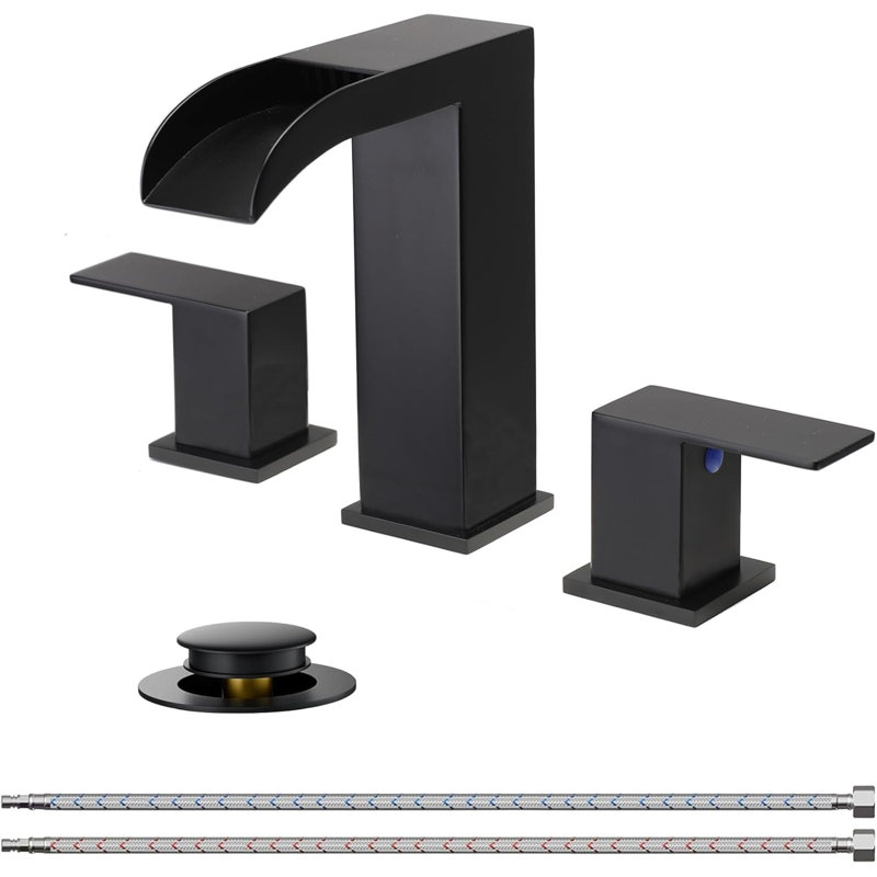 Modern 2 Handle Waterfall Bathroom Faucet