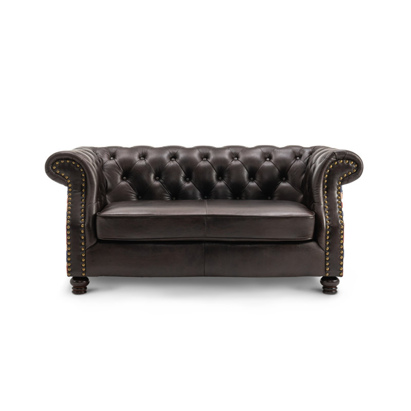 Abdalrahman Faux Leather Sofa, 2