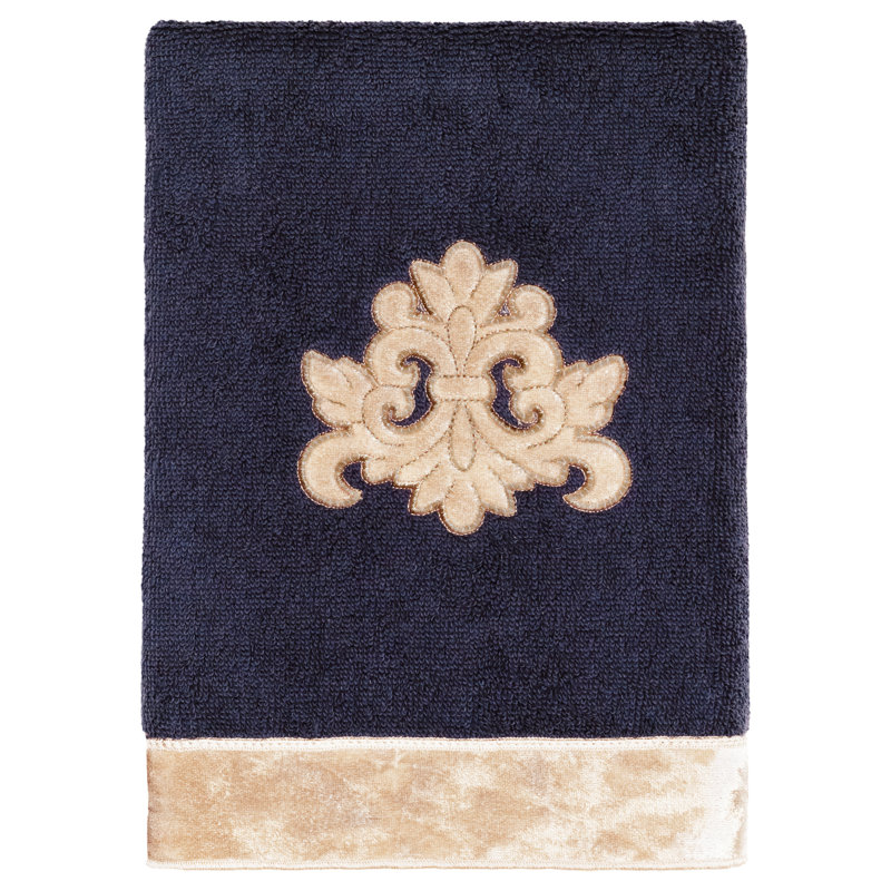  100% Turkish Cotton Hand Towel, Marine