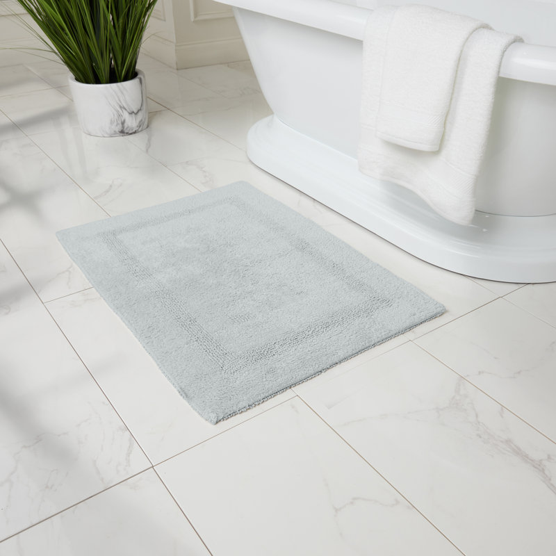 Tapis pour salle de bain Edilio, Argent, L 24 po x L 36 po
