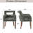 Upholstered Dining Accent Chair With Armrest-1762018254
