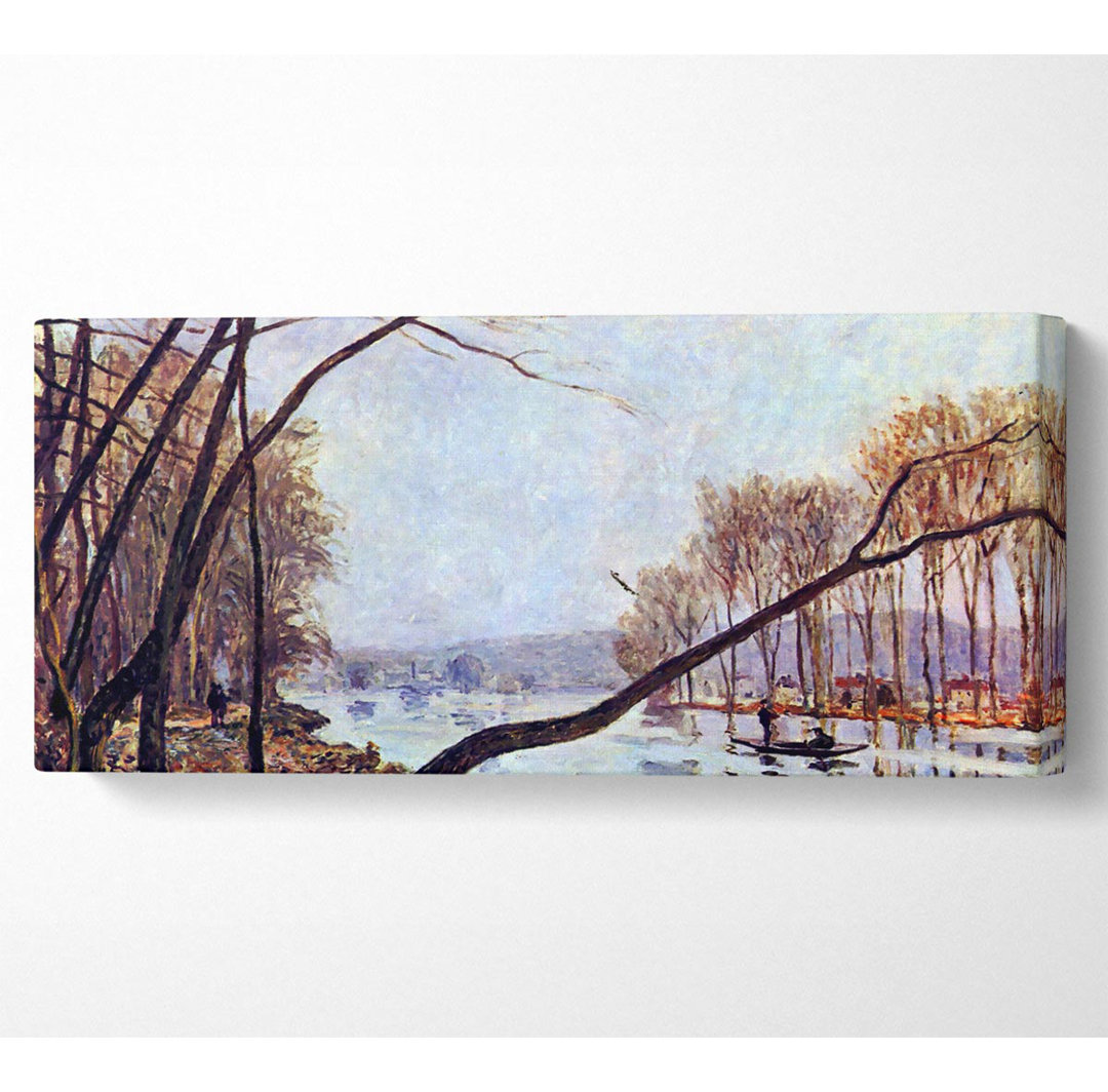 Sisley Das Seine-Ufer im Herbst - Panorama-Kunstdrucke auf Leinwand