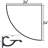 Emerald Lee Glass Corner Shelf-1225846697
