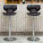 Masaccio Upholstery Airlift Adjustable Swivel Barstool With Chrome Base, Set Of 2-1358413655