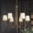 Mckevitt 6-Light Transitional Modern Shaded Chandelier with White Fabric Shades