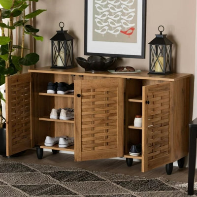 24 Pair Shoe Storage Cabinet