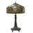 35.5''H Rose Bush Tiffany-Style Stained Glass Table Lamp