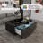Smart Coffee Table with Refrigerated Drawers Wireless Charging and Built In Bluetooth Speakers-102884461