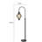 Kam 30'' Black Arched Floor Lamp