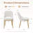Chenille Upholstered Dining Chair With Solid Wood Legs-843294728-843294731
