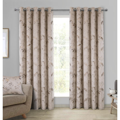 Amea Eyelet Room Darkening Thermal Curtains