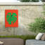 Feuille bolologienne Monstera rouge sur toile-98095057