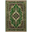 Tapis vert / noir à motifs traditionnels-576337456