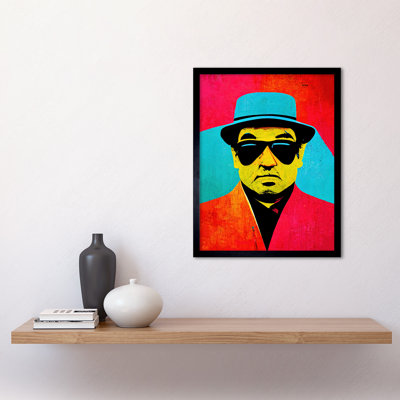 Pop Art Bright Jazz Musician Sunglasses - Single Picture Frame Print