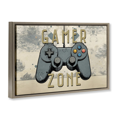 Zone de jeu avec cadre flottant abstrait, design par Kim Allen
