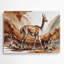 Faune, art mural en métal brun Guanaco-39846087