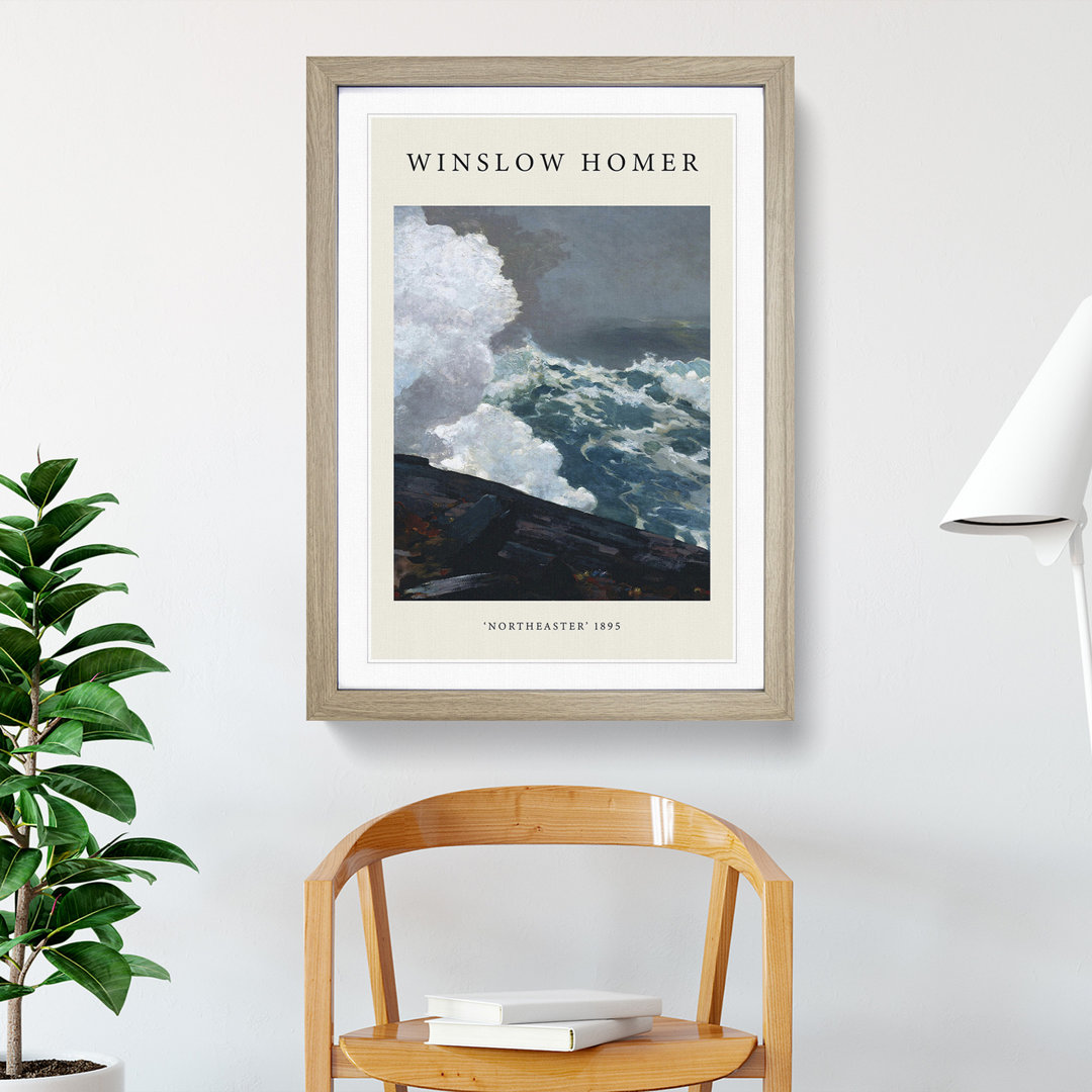 Northeaster by Winslow Homer - Picture Frame Painting
