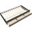 Gray Linen Upholstered Twin Platform Bed With Trundle And 3 Practical Drawers - Elegant Decor