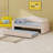 Upholstered Daybed With Storage Armrests, Trundle Bed And Latest Integrated Bluetooth Audio System-474483552-474483555