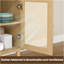 Buffet avec 3 portes en rotin, armoire de rangement moderne pour le salon (petit)-685022379