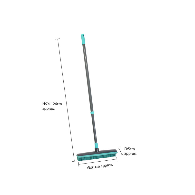 Dambro Rubber Broom, Turquoise
