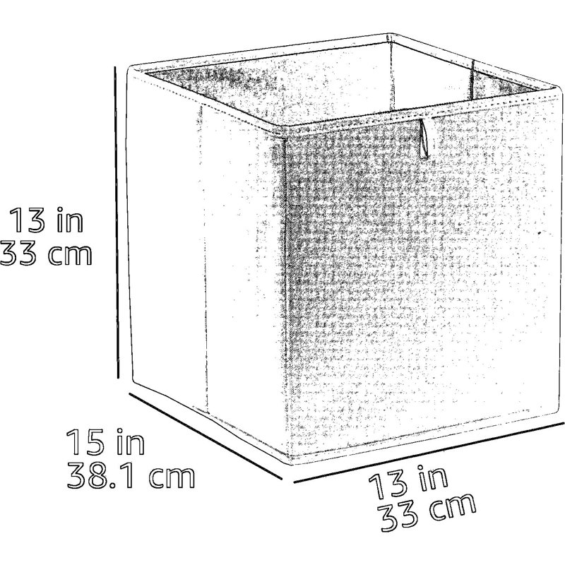Bacs de rangement pliables en forme de cube avec poignée de traction sécurisée, paniers de rangement pliables en tissu pour étagères d'armoire, design gain de place, vert jade