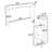 3Pcs Dining Table Set with 2 Chairs-1154073331