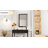 Amara Tempered Glass and Aluminum Alloy Framed French Cleat Mounted Wall Mirror-440482515-440482526